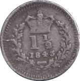 1843 THREE HALF PENCE ( GF ) - THREE HALF PENCE - Cambridgeshire Coins
