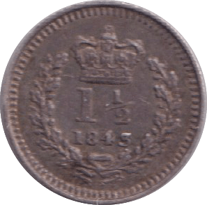 1843 THREE HALF PENCE ( VF ) - three half pence - Cambridgeshire Coins