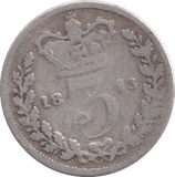 1843 THREEPENCE ( NF ) - THREEPENCE - Cambridgeshire Coins