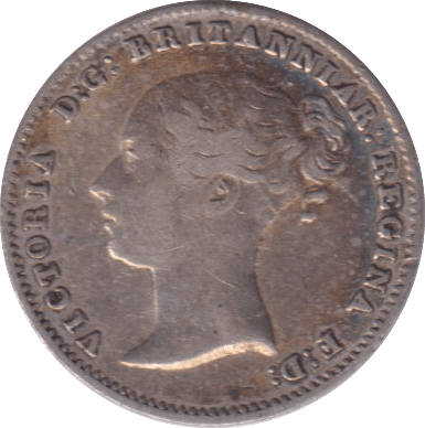 1843 THREEPENCE ( VF ) - THREEPENCE - Cambridgeshire Coins