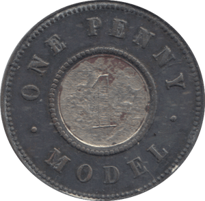 1844 1 MODEL PENNY TOY MONEY - TOY MONEY - Cambridgeshire Coins