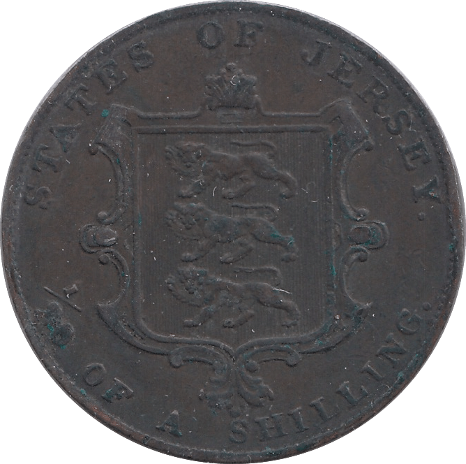 1844 1/13 SHILLING JERSEY - WORLD COINS - Cambridgeshire Coins
