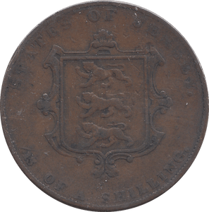 1844 1/13 SHILLING JERSEY - WORLD COINS - Cambridgeshire Coins