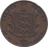 1844 1/26 OF A SHILLING JERSEY - WORLD COINS - Cambridgeshire Coins