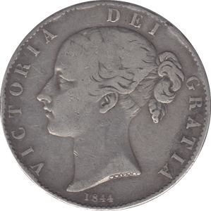1844 CROWN ( F ) - CROWN - Cambridgeshire Coins