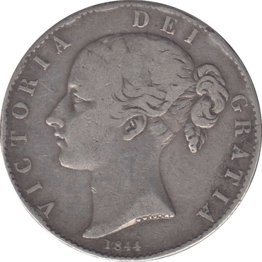 1844 CROWN ( F ) - CROWN - Cambridgeshire Coins