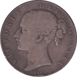 1844 CROWN ( F ) - CROWN - Cambridgeshire Coins