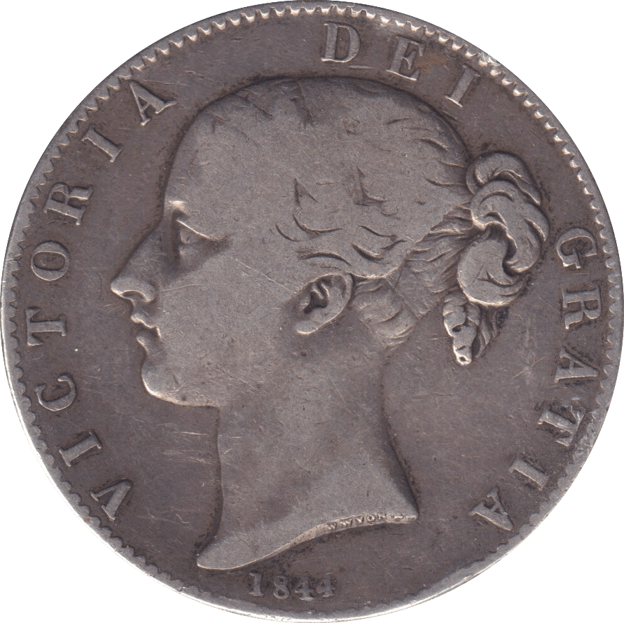 1844 CROWN ( FINE ) 5 - CROWN - Cambridgeshire Coins