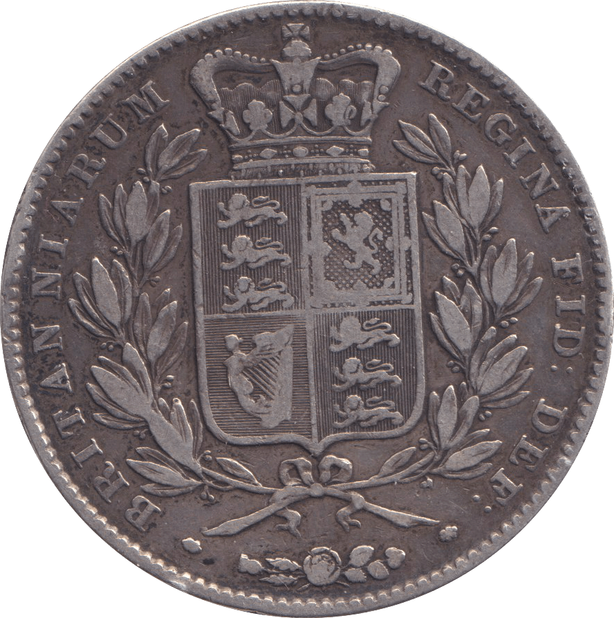 1844 CROWN ( FINE ) 5 - CROWN - Cambridgeshire Coins