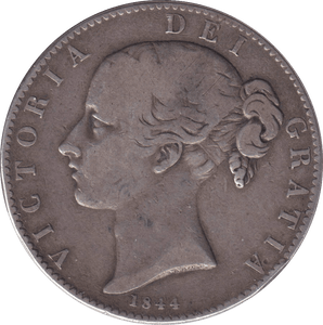 1844 CROWN ( FINE ) - CROWN - Cambridgeshire Coins