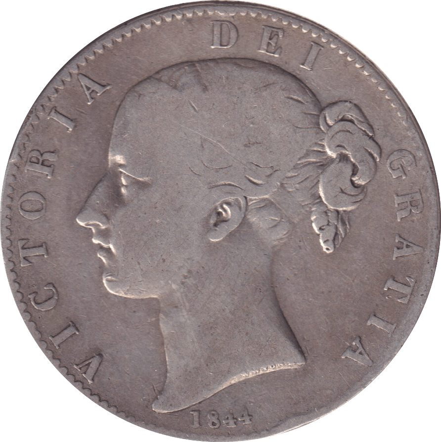 1844 CROWN ( FINE ) - CROWN - Cambridgeshire Coins