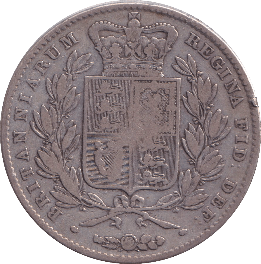 1844 CROWN ( FINE ) - CROWN - Cambridgeshire Coins
