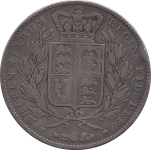 1844 CROWN ( FINE ) - CROWN - Cambridgeshire Coins