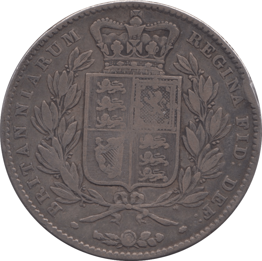 1844 CROWN ( FINE ) - CROWN - Cambridgeshire Coins