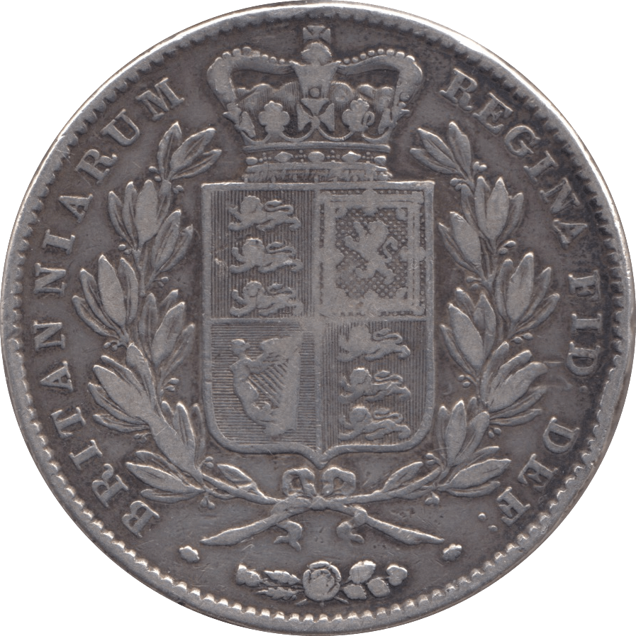 1844 CROWN ( FINE ) - CROWN - Cambridgeshire Coins