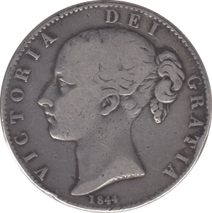 1844 CROWN ( FINE ) - CROWN - Cambridgeshire Coins