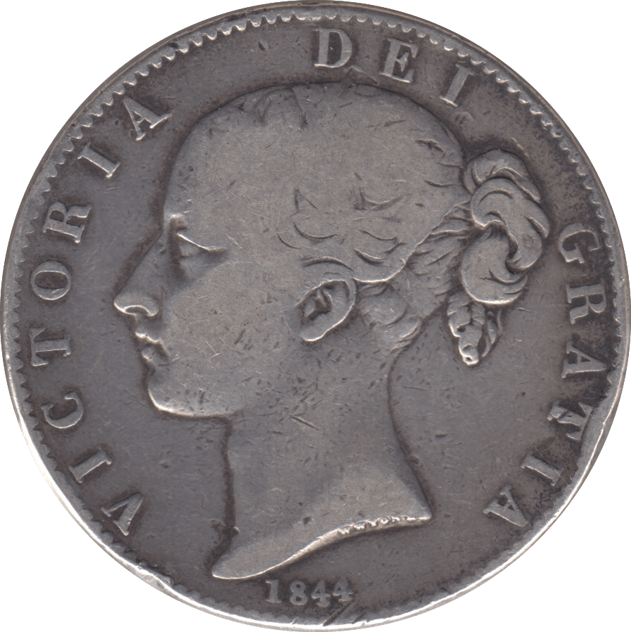 1844 CROWN ( FINE ) - CROWN - Cambridgeshire Coins