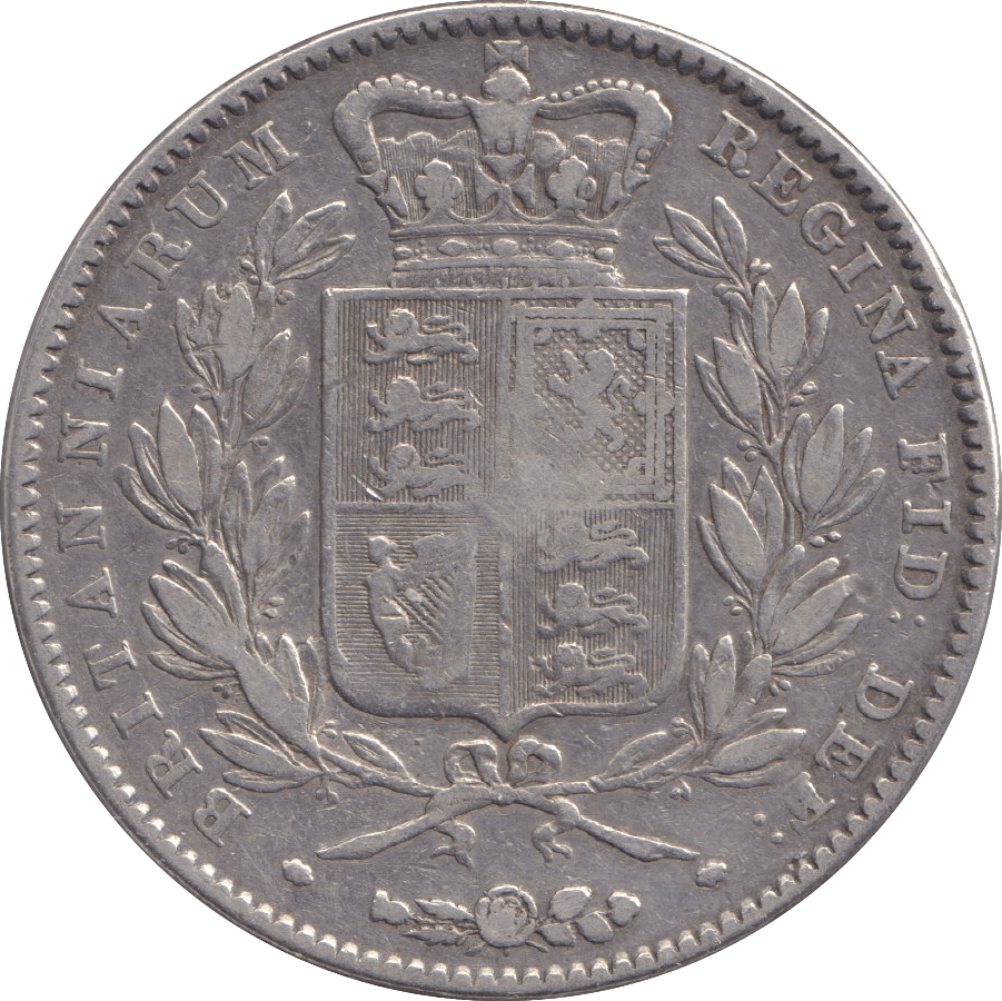 1844 CROWN ( FINE ) - CROWN - Cambridgeshire Coins