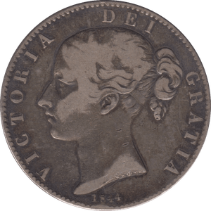 1844 CROWN ( FINE ) - CROWN - Cambridgeshire Coins