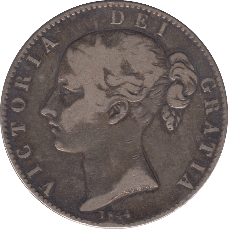 1844 CROWN ( FINE ) - CROWN - Cambridgeshire Coins