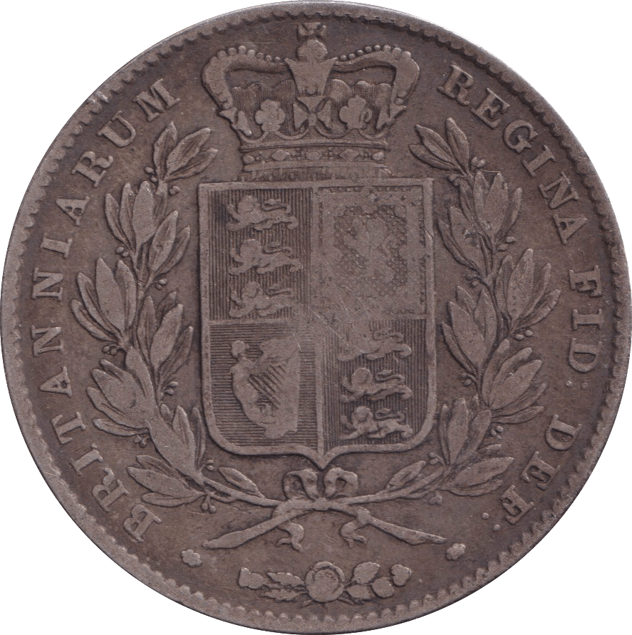 1844 CROWN ( FINE ) - CROWN - Cambridgeshire Coins