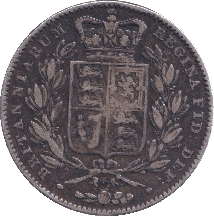 1844 CROWN ( FINE ) - CROWN - Cambridgeshire Coins