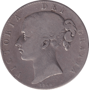 1844 CROWN ( FINE ) - CROWN - Cambridgeshire Coins