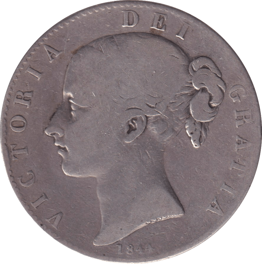 1844 CROWN ( FINE ) - CROWN - Cambridgeshire Coins