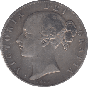 1844 CROWN ( FINE ) - CROWN - Cambridgeshire Coins