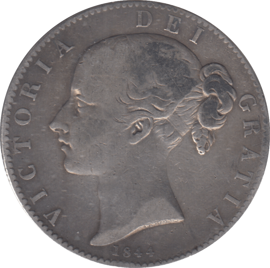 1844 CROWN ( FINE ) - CROWN - Cambridgeshire Coins