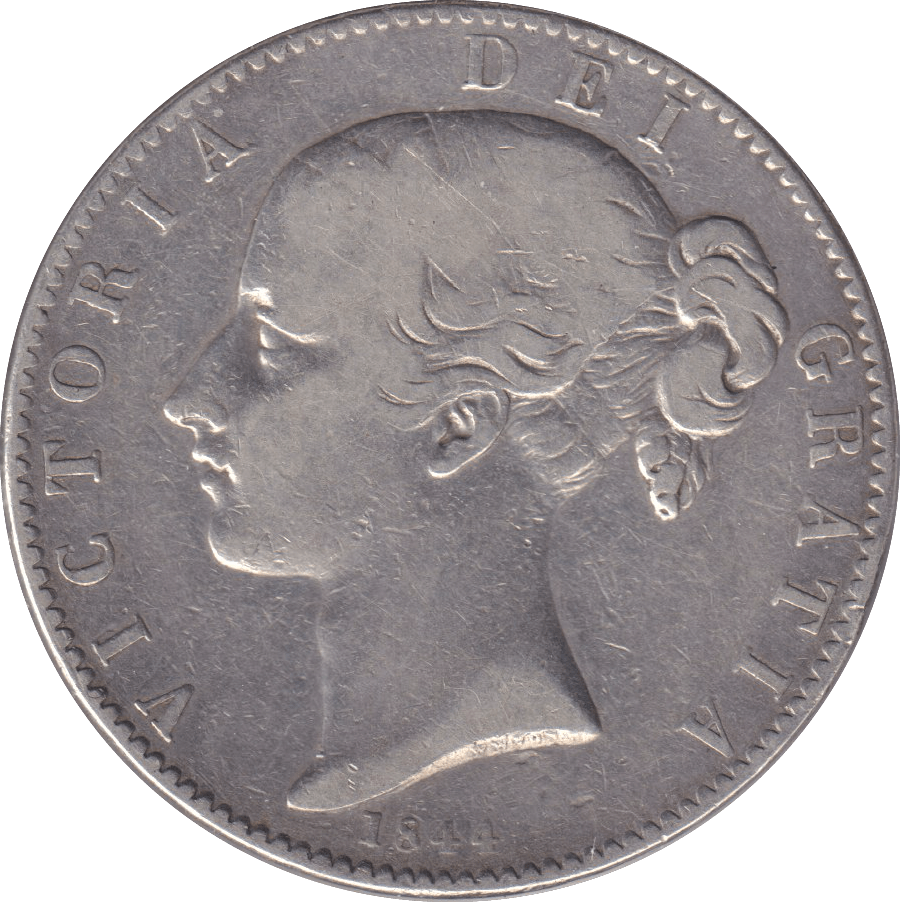 1844 CROWN ( FINE ) - CROWN - Cambridgeshire Coins