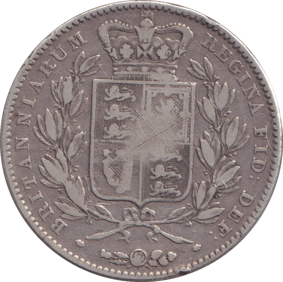 1844 CROWN ( FINE ) - CROWN - Cambridgeshire Coins