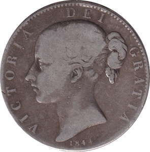 1844 CROWN ( FINE ) - CROWN - Cambridgeshire Coins