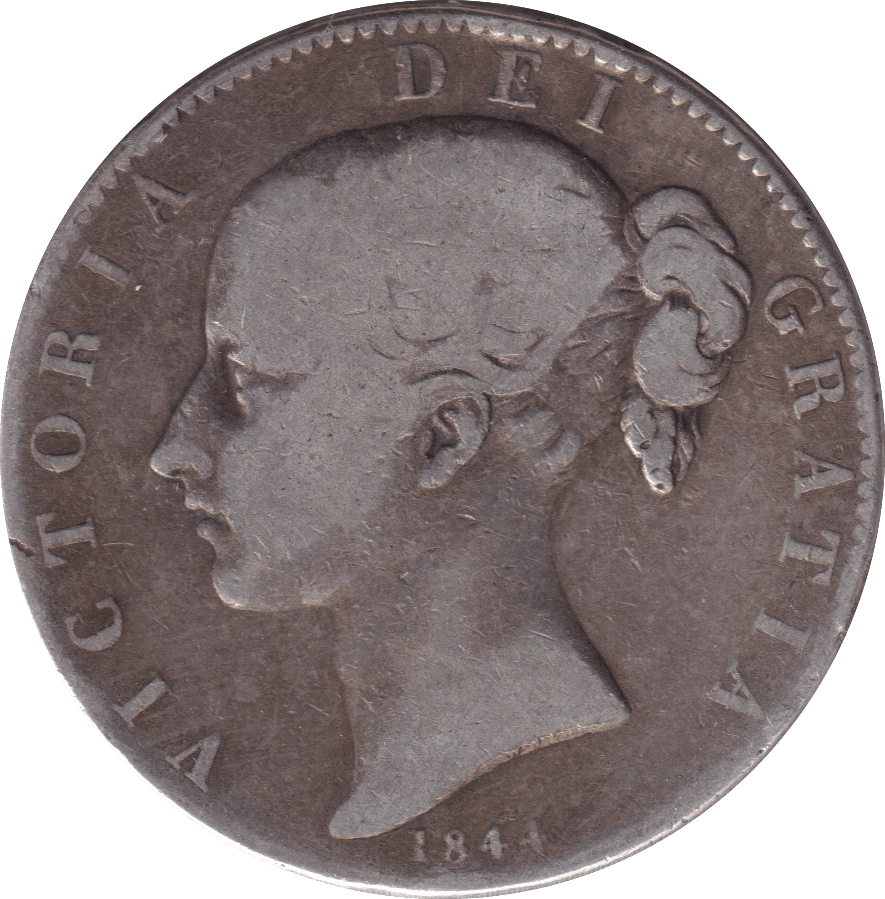 1844 CROWN ( FINE ) - CROWN - Cambridgeshire Coins