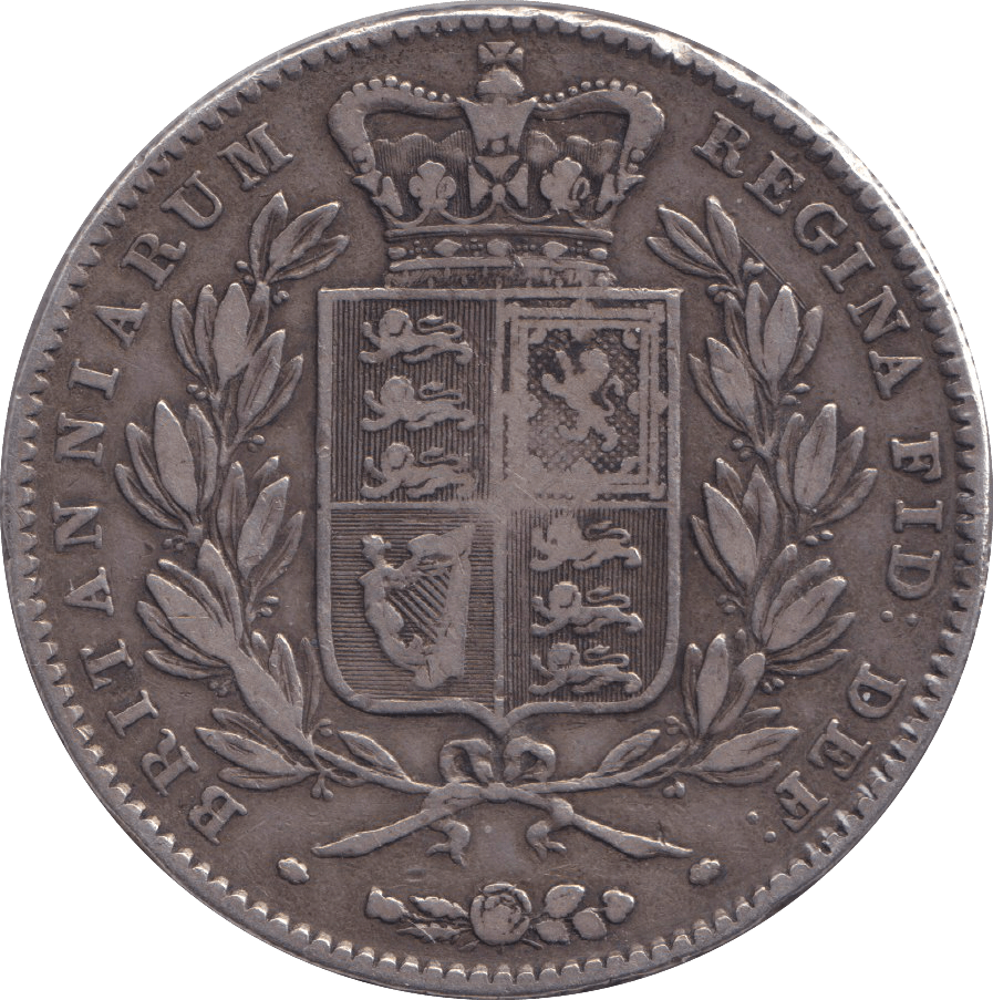 1844 CROWN ( FINE ) - CROWN - Cambridgeshire Coins