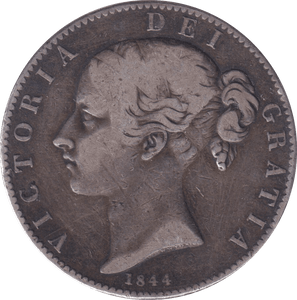 1844 CROWN ( FINE ) - CROWN - Cambridgeshire Coins