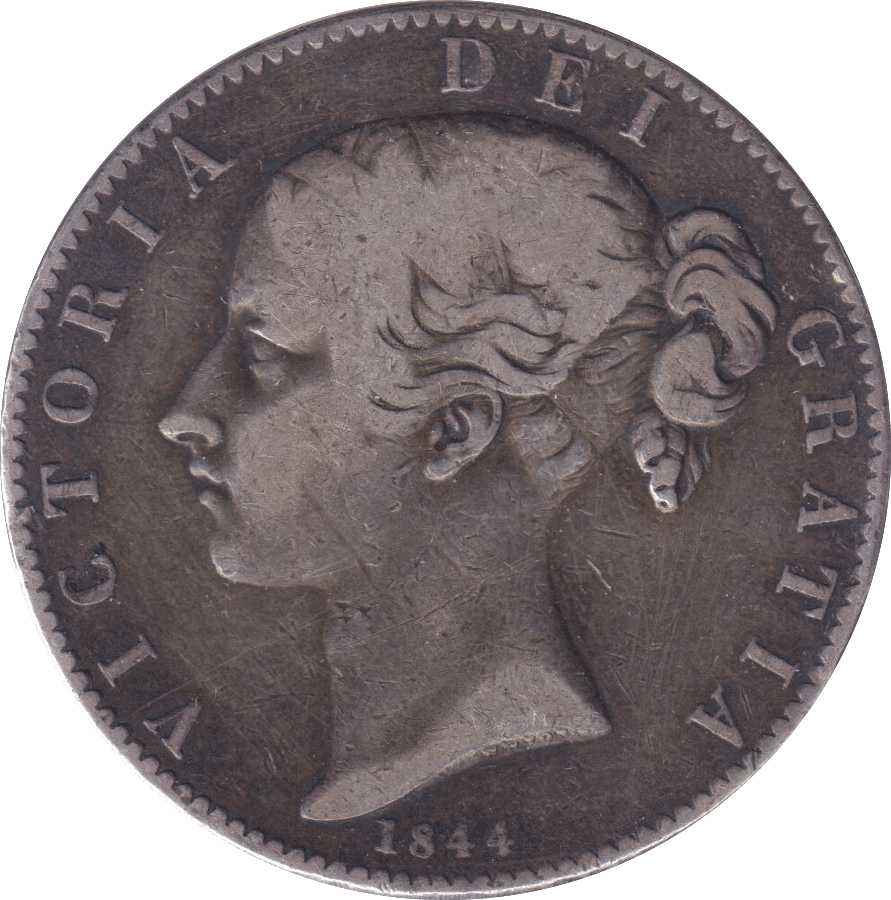 1844 CROWN ( FINE ) - CROWN - Cambridgeshire Coins