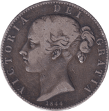 1844 CROWN ( FINE ) - CROWN - Cambridgeshire Coins