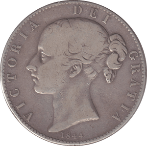 1844 CROWN ( FINE ) - CROWN - Cambridgeshire Coins