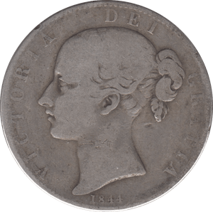 1844 CROWN ( FINE ) STAR STOP D1 - CROWN - Cambridgeshire Coins