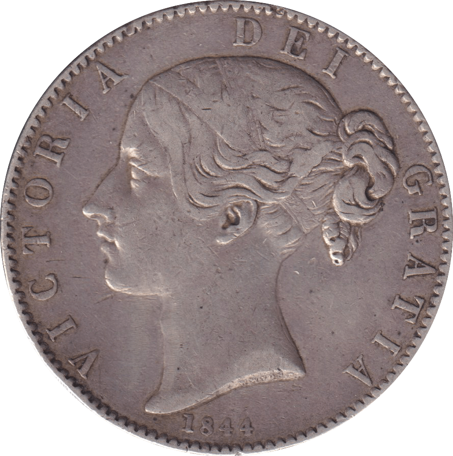 1844 CROWN ( GF ) - FLORIN - Cambridgeshire Coins
