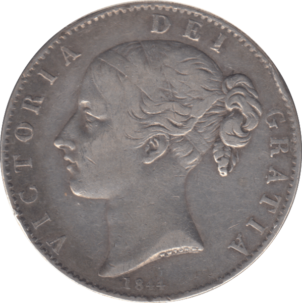 1844 CROWN ( VF ) - CROWN - Cambridgeshire Coins
