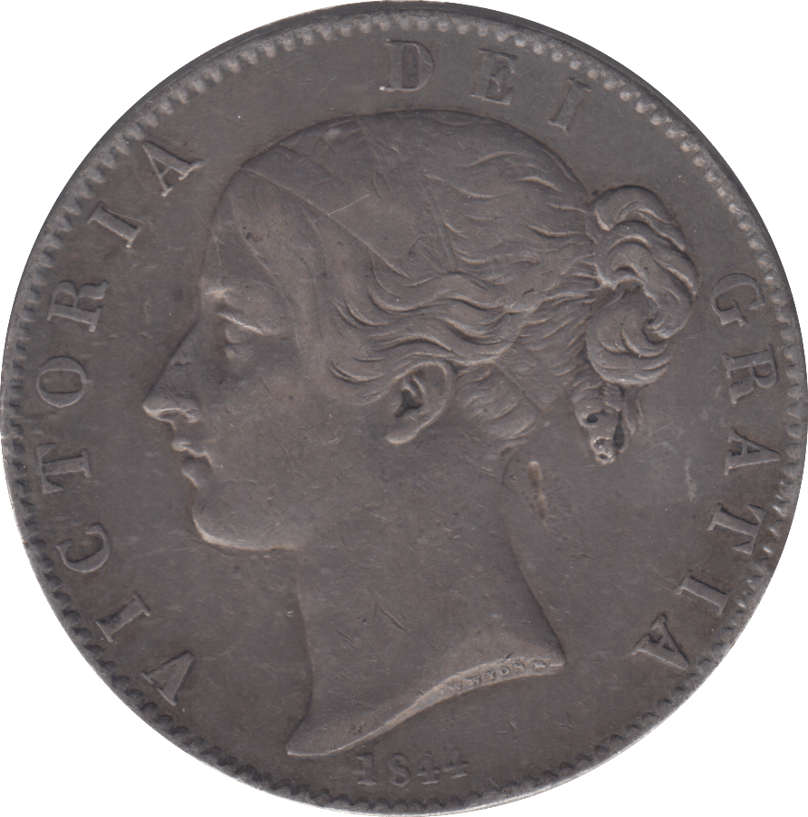 1844 CROWN ( VF ) - CROWN - Cambridgeshire Coins