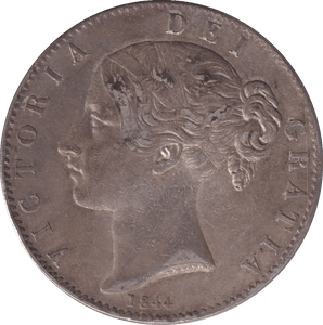 1844 CROWN ( VF ) - CROWN - Cambridgeshire Coins