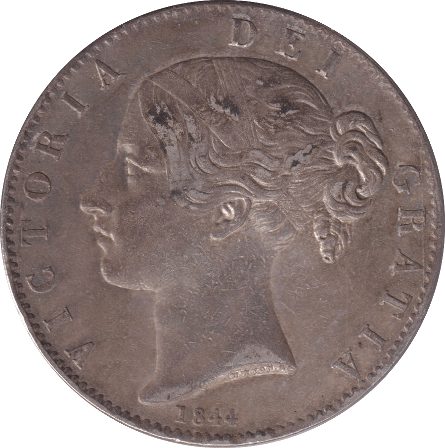 1844 CROWN ( VF ) - CROWN - Cambridgeshire Coins