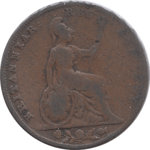 1844 FARTHING ( FAIR ) - Farthing - Cambridgeshire Coins