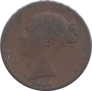 1844 FARTHING ( FAIR ) - Farthing - Cambridgeshire Coins