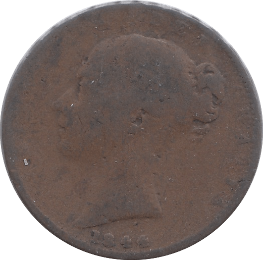 1844 FARTHING ( FAIR ) - Farthing - Cambridgeshire Coins