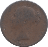 1844 FARTHING ( FAIR ) - Farthing - Cambridgeshire Coins