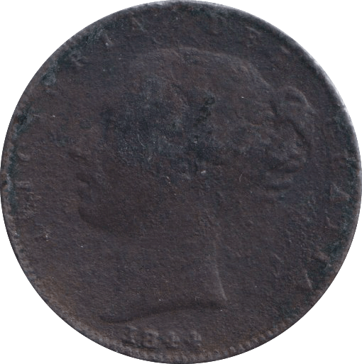 1844 FARTHING ( FINE ) - FARTHING - Cambridgeshire Coins